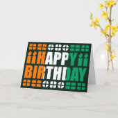 コートジボワール国旗誕生日カード カード (黄色い花)