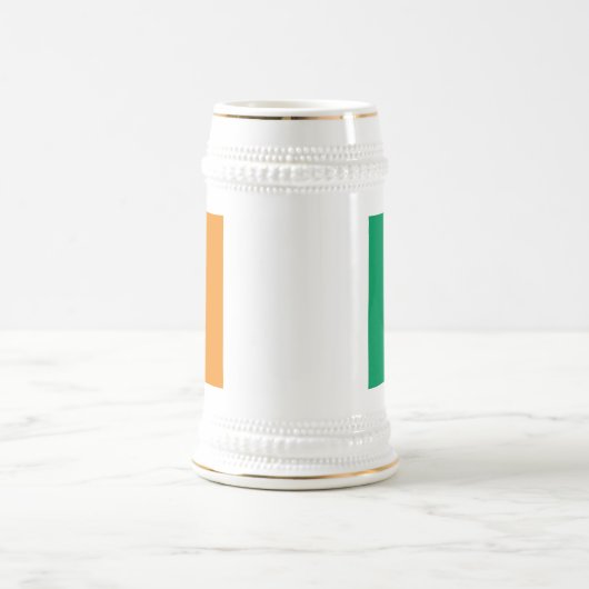 コートジボワール国旗 ビールジョッキ (中央)