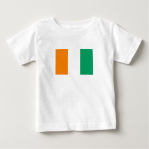 コートジボワール国旗 ベビーTシャツ