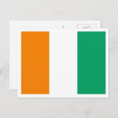 コートジボワール国旗 ポストカード (正面/裏面)