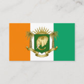 コートジボワール国旗 名刺 (正面)