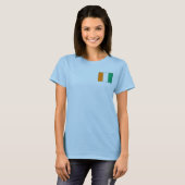 コートジボワール国旗+地図Tシャツ Tシャツ (正面フル)