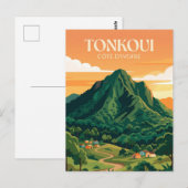 コートジボワール トンクイ山 ポストカード (正面/裏面)