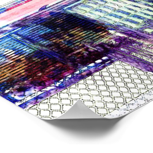 コートスクエアディナーニューヨーク ポスター (角)