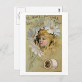 コートスレッド – デイジーガール ポストカード (正面/裏面)