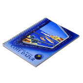 コートダジュールのヴィンテージのポスター復元 ノートブック (左側)