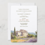 コートダジュールフランスのヴィネヤードデスティネーションウェディング 招待状 (正面)