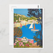 コートダジュール（フランス）ヴィンテージ旅行 ポストカード (正面/裏面)