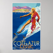 コートダジュールCorseフランスヴィンテージポスター1930 ポスター (正面)