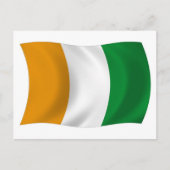 コートダルボワール(アイボリーコースト)国旗 ポストカード (正面)