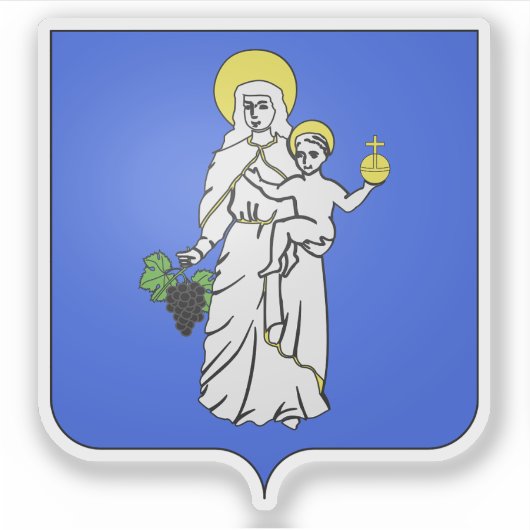 コートドール、ボーヌの紋章 シール (正面)