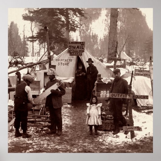 コートニーズストア – クロンダイク金ゴールドラッシュ1898 ポスター (正面)