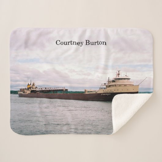 コートニーバートンシェルパ毛布 シェルパブランケット (正面(横))