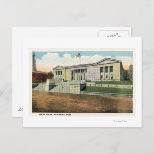 コートハウスの外観 ポストカード (正面/裏面)