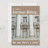 コートハウスマリッジポストウェディングパーティー招待状 招待状 (正面)