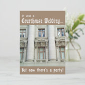 コートハウスマリッジポストウェディングパーティー招待状 招待状 (スタンド正面)