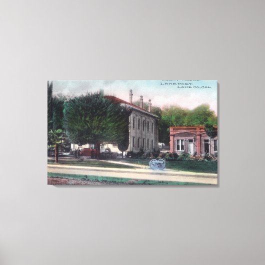 コートハウスレイクポート（カリフォルニア州） キャンバスプリント (正面)