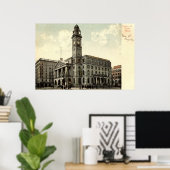 コートハウス,カントン・オハイオ, 1910ヴィンテージ ポスター (ホームオフィス)