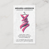 コートハンガーとファッションドレス 名刺 (正面)