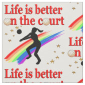 コートバレーのデザイン ファブリック (クローズアップ)