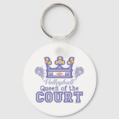 コートバレーボールのキーチェーンのクイーン キーホルダー (正面)