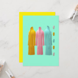 コートファッション服デザイン 招待状