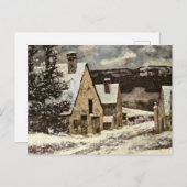 コートベットビレッジ通りインウィンター ポストカード (正面/裏面)