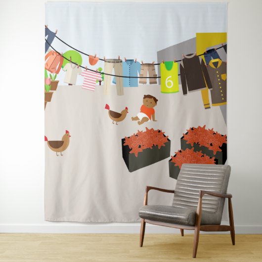 コートヤードインコロンビア タペストリー (インサイチュ)