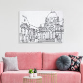 コートヤードオブラソルボンヌ |パリ大学 キャンバスプリント (インサイチュ (リビング))