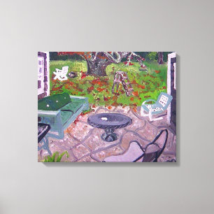 コートヤードオールドハンプトンズハウスアマガンセット キャンバスプリント