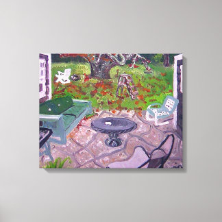 コートヤードオールドハンプトンズハウスアマガンセット キャンバスプリント