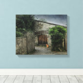 コートヤードキャット キャンバスプリント (インサイチュ (ウッドフロア))