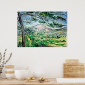 コートルド、モントサントビクトワール、ポール・セザンヌ ポスター (キッチン)