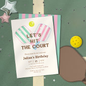 コート名門私立校風ののピックボール誕生日を打とう 招待状