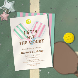 コート名門私立校風ののピックボール誕生日を打とう 招待状