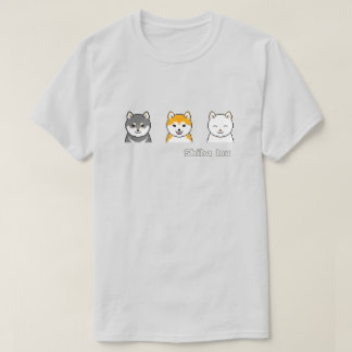 コート色違うの3つの柴犬 Tシャツ