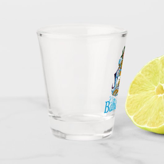 コート・オブ・アームズ付きバハマカリブの(楽園) ショットグラス (左)