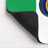 コート・オブ・アームズ付アイルランド国旗 マウスパッド (コーナー)