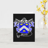 コート・オブ・アームズ姓家紋 カード (黄色い花)