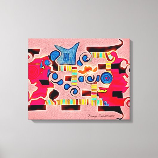 コート・オブ・アームズ抽象芸術キャンバス印刷 キャンバスプリント (正面)