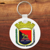 コート・オブ・アームズ・オブ・ポンセ、プエルトリコ・キーチェーン キーホルダー (正面)
