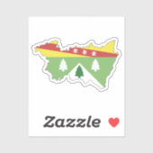 コート・オブ・アームズ・ステッカー付きヴォージュ・マップ シール (シート)