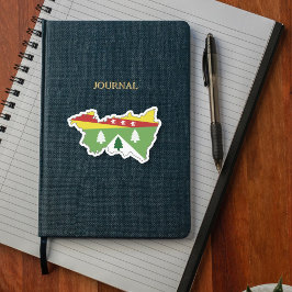 コート・オブ・アームズ・ステッカー付きヴォージュ・マップ シール