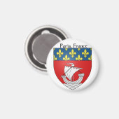 コート・オブ・アームズ・パリ、フランス・マグネット マグネット (正面/裏面)