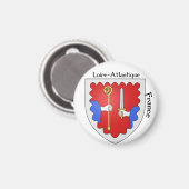 コート・オブ・アームズ・ロワール、フランス・マグネット マグネット (正面/裏面)