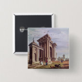 コート・ハウスの通り、カルカッタ 缶バッジ (正面&裏面)