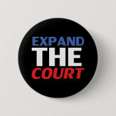 [コート]赤白青ブラックタイポグラフィを展開 缶バッジ (正面)