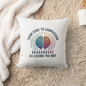 コードから思いやりに – AIが道をリード クッション (ブランケット)