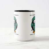 コードが壊れた時にTuxを行う手術 ツートーンマグカップ (中央)