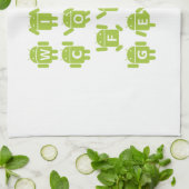 コードしますのためにギア(Bugdroidのソフトウェア開発者) キッチンタオル (折り畳み)